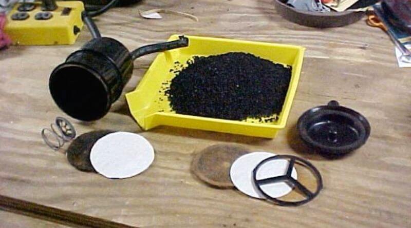how to clean a charcoal canister