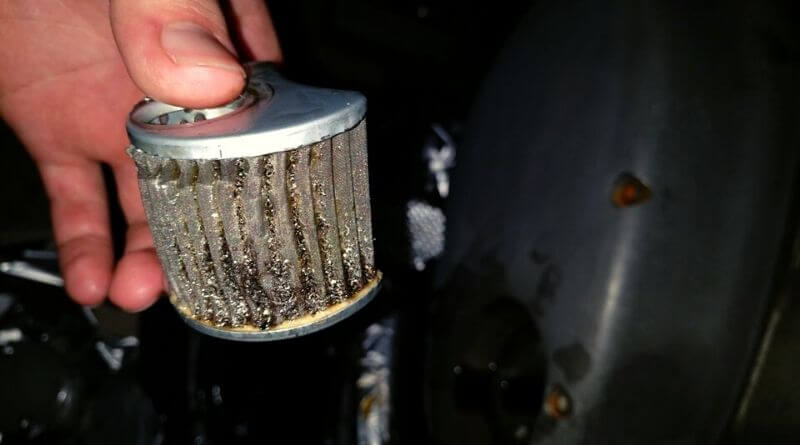 metal in oil filter