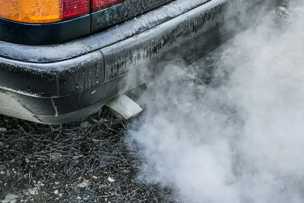 smoke from exhaust